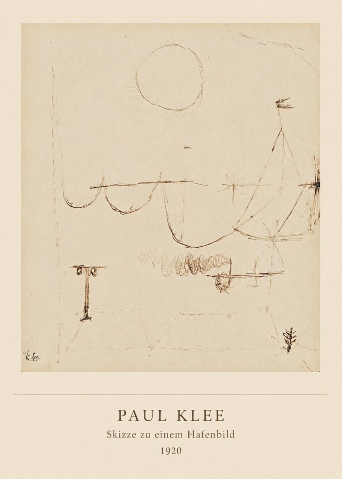 Paul Klee Skizze Zu Einem Hafenbild No5 - Poster