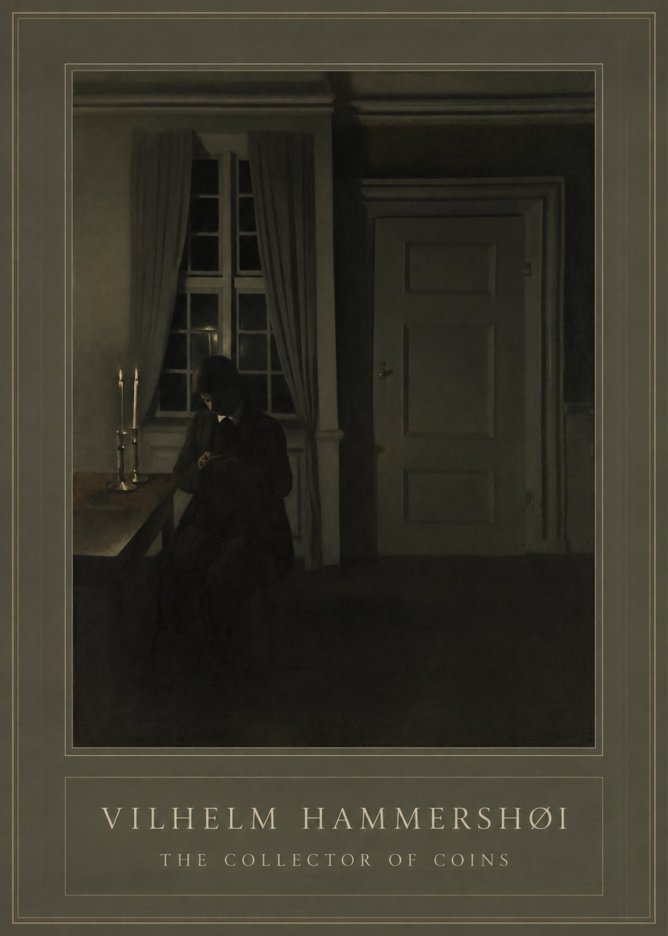 Vilhelm Hammershøi The Collector of Coins No1 - Poster