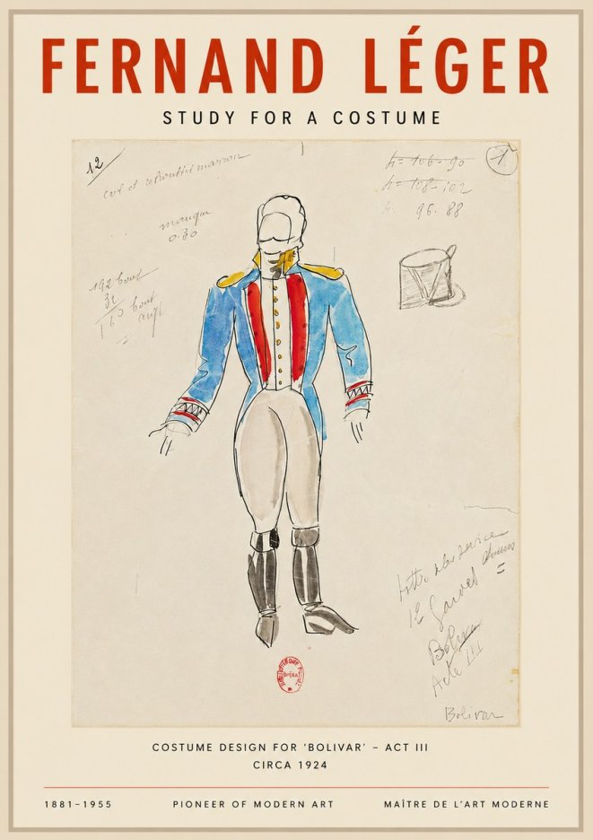 Fernand Léger Bolivar Acte Iii No3 - Poster