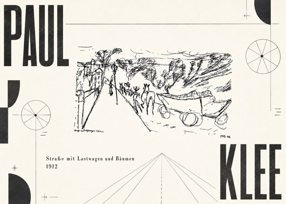 Paul Klee Straße Mit Lastwagen Und Bäumen No6 - Poster