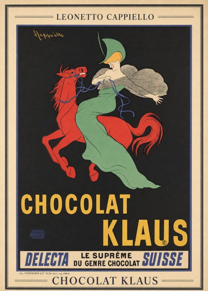 Leonetto Cappiello Chocolat Klaus III No3 - Poster