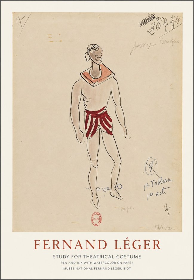 Fernand Léger Study for Theatrical Costume No1 - Poster