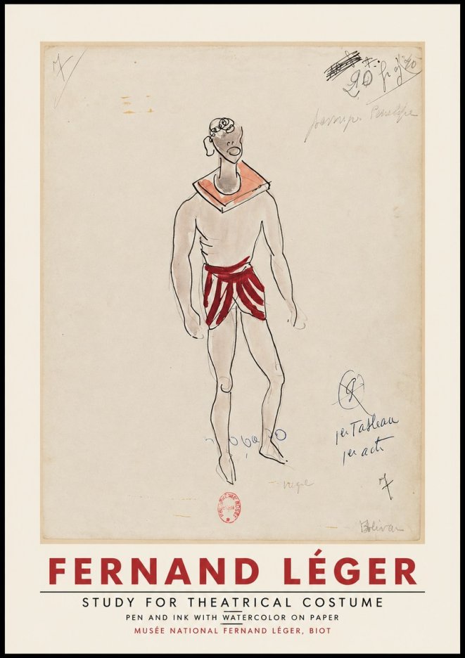 Fernand Léger Study for Theatrical Costume No2 - Poster