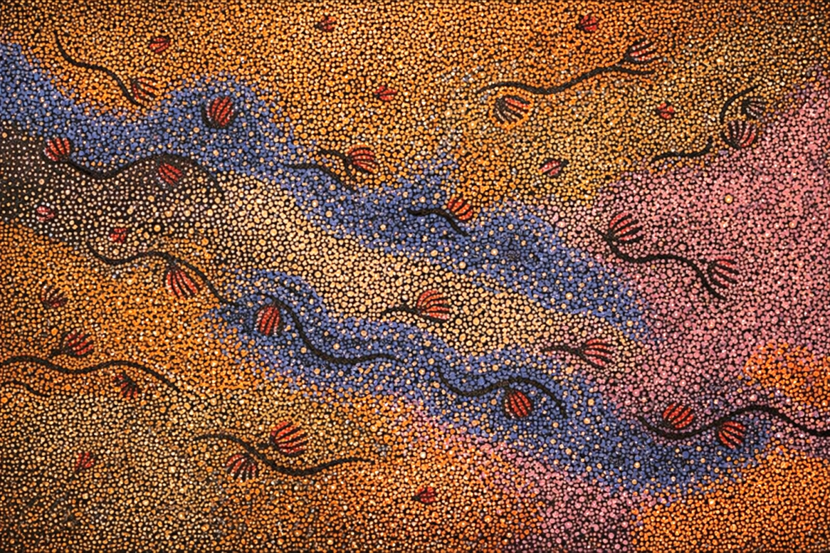 Sandy Riverbed Flow