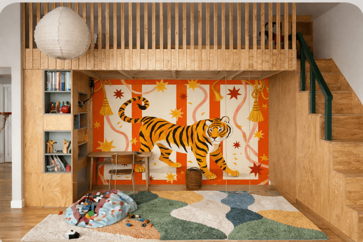 Tiger Tapestry Burst