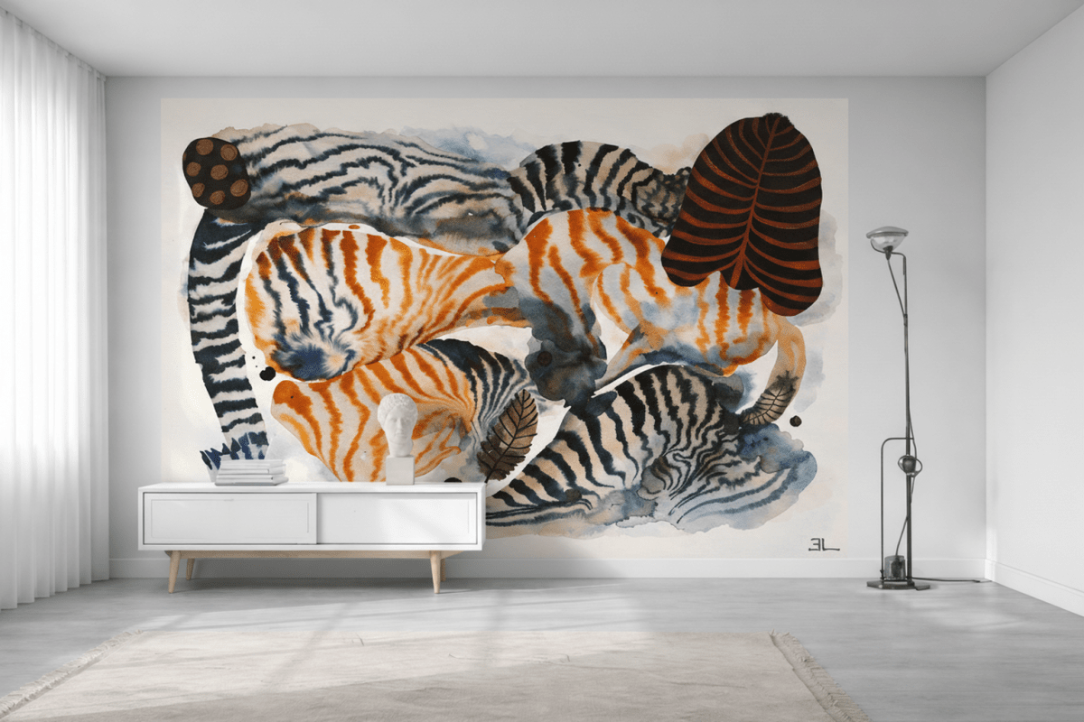 Amber Jungle Print