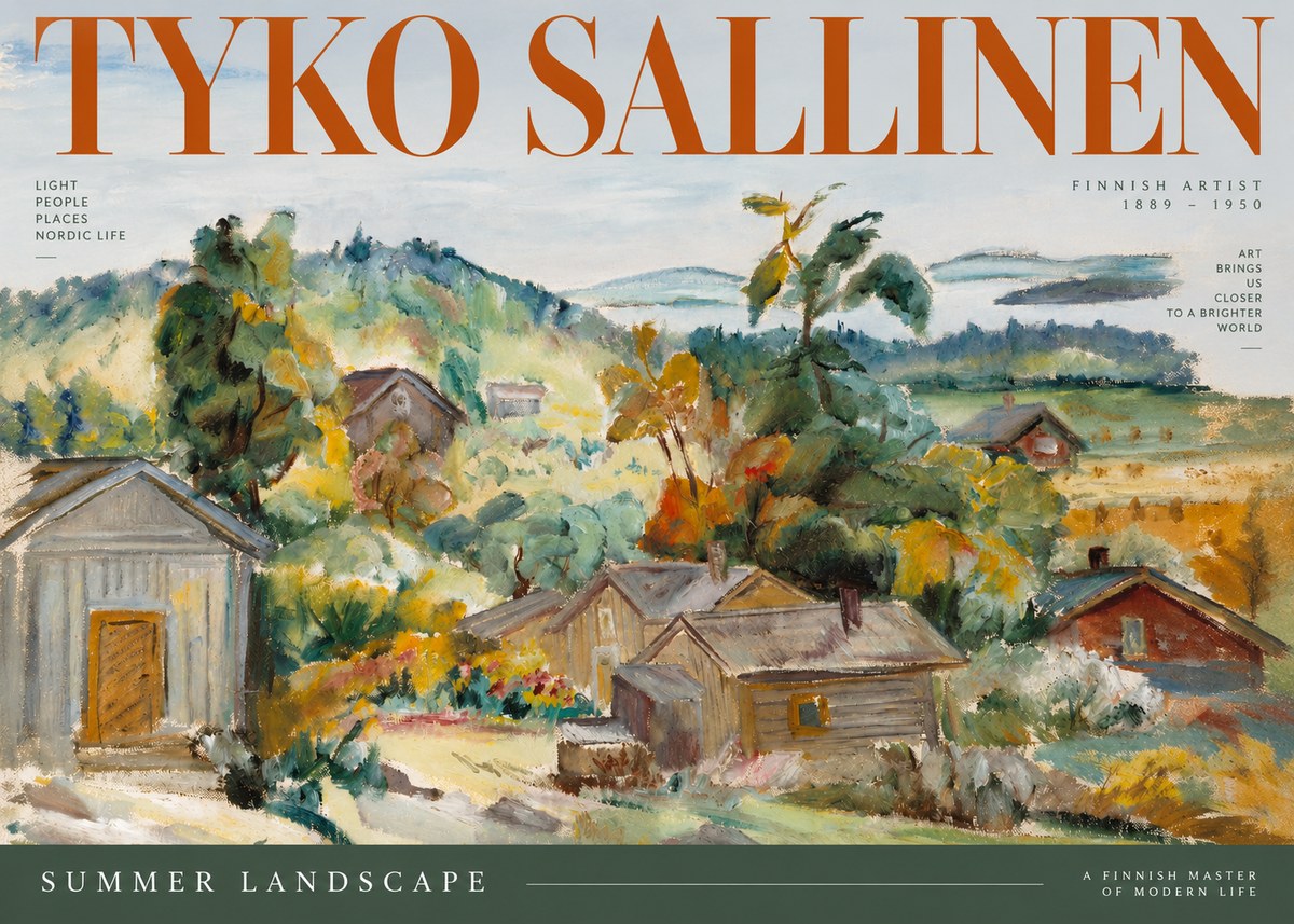 Tyko Sallinen Summer Landscape No2 - Poster