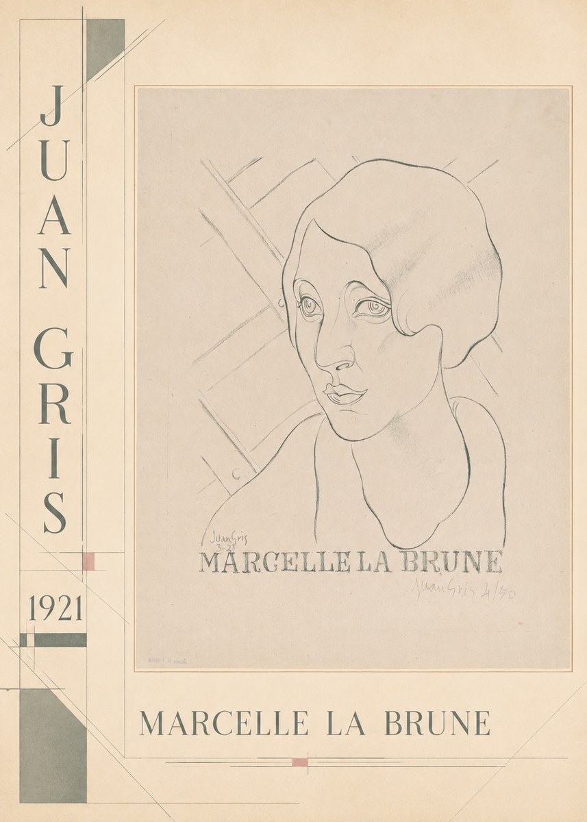 Juan Gris Marcelle La Brune I No3 - Poster