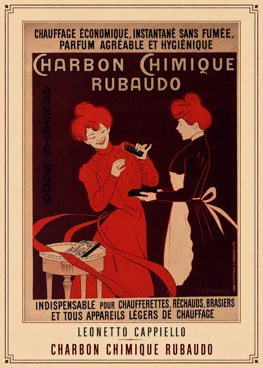 Leonetto Cappiello Charbon Chimique Rubaudo No3 - Poster