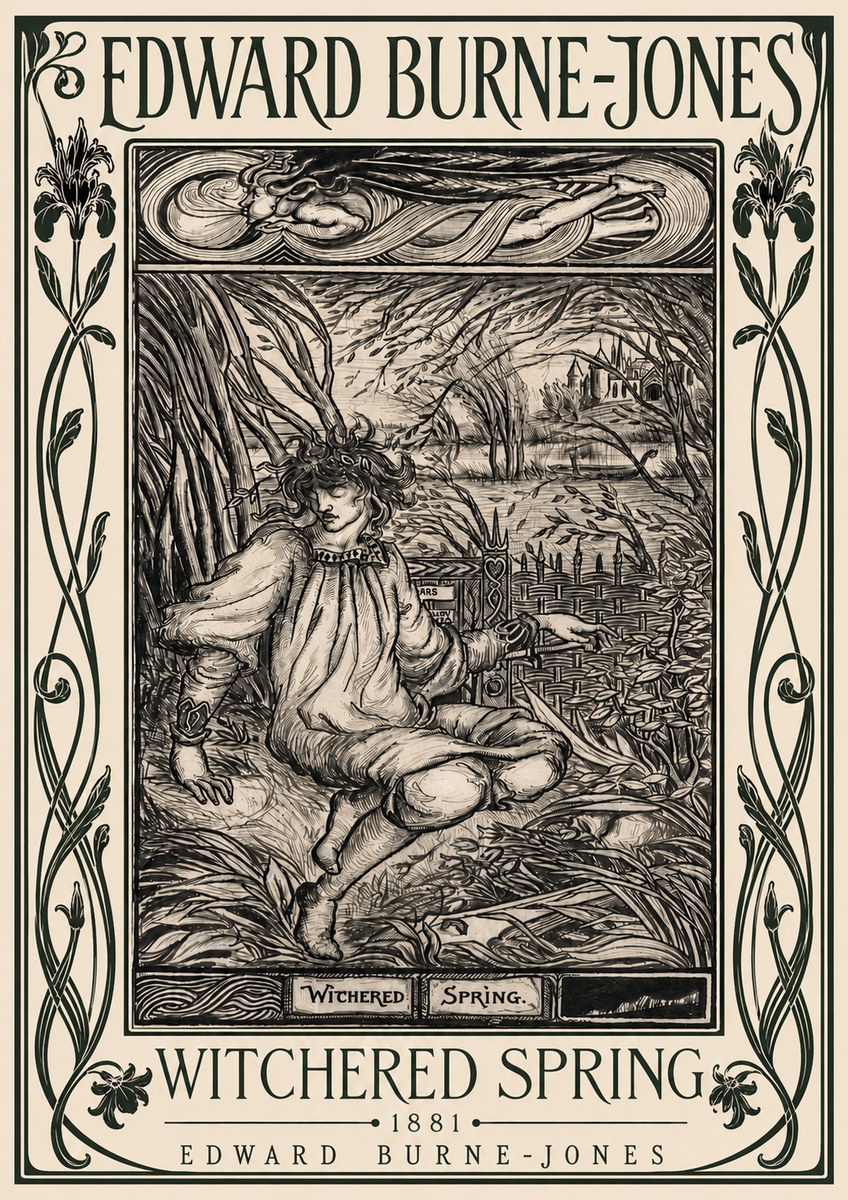 Edward Burne-Jones Withered Spring No5 - Poster
