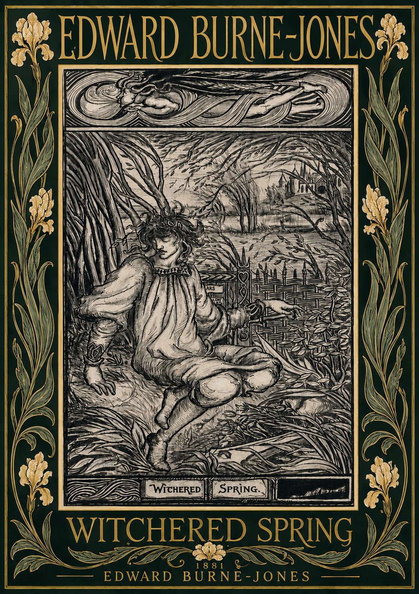 Edward Burne-Jones Withered Spring No6 - Poster