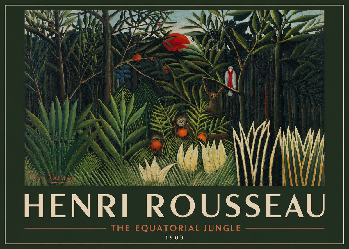 Rousseau The Equatorial Jungle I No2 - Poster