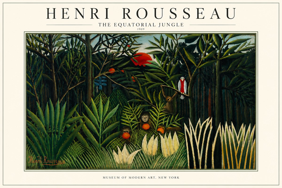 Rousseau The Equatorial Jungle I No3 - Poster