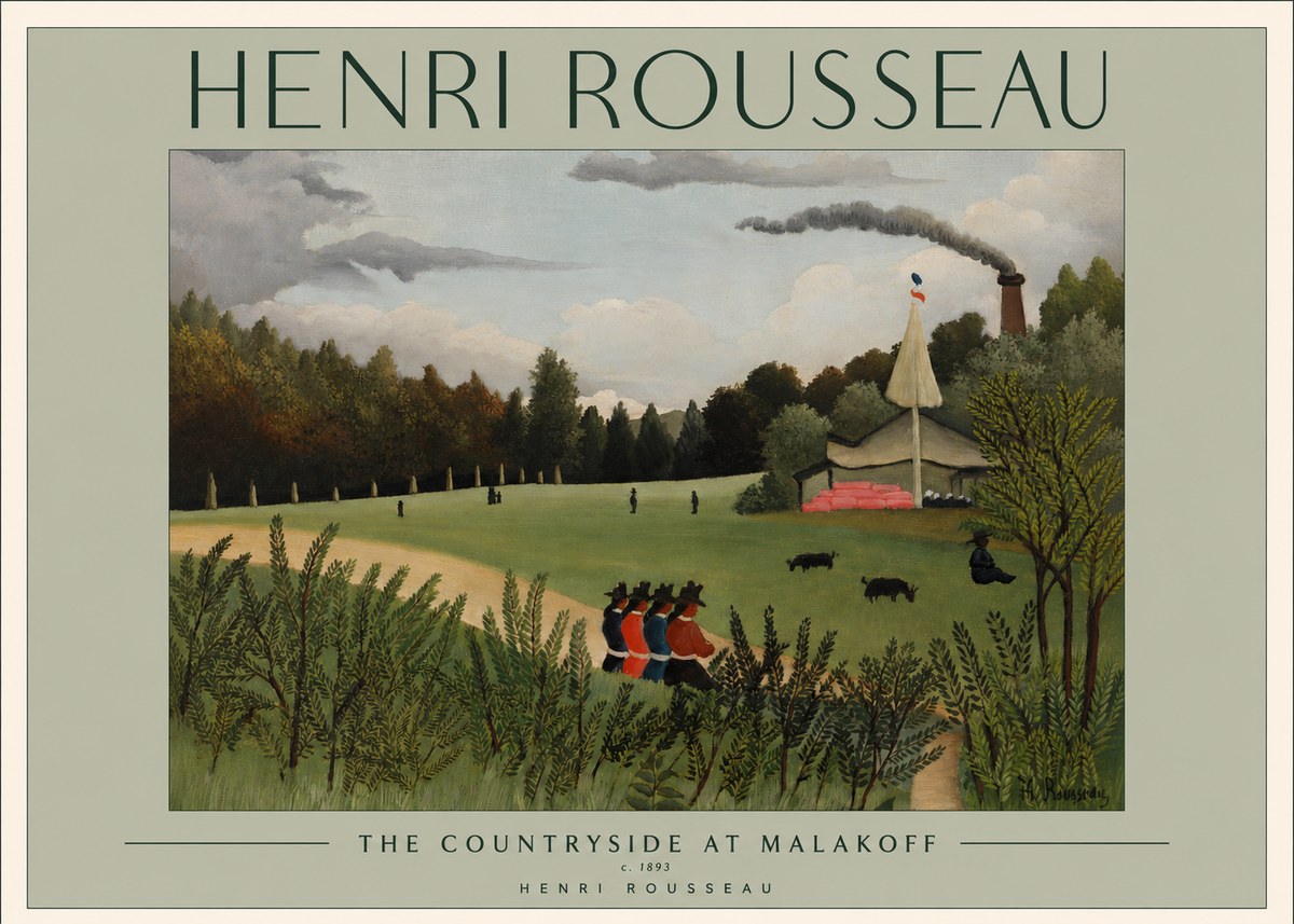 Rousseau The Footpath No2 - Poster