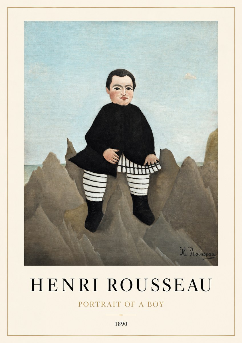 Rousseau Portrait of a Boy No1 - Poster