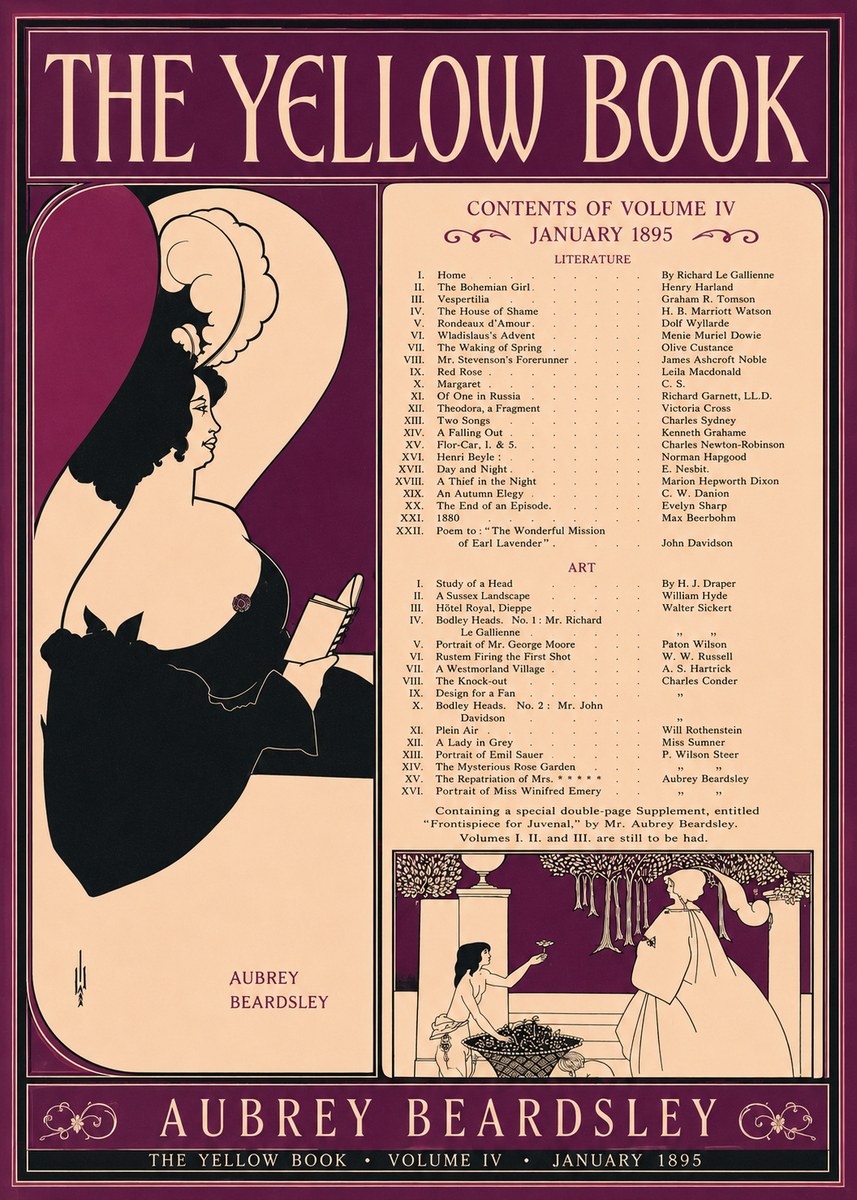 Aubrey Beardsley The Yellow Book II No2 - Poster