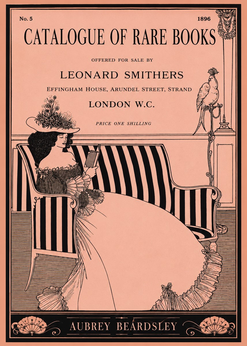 Aubrey Beardsley Catalogue of Rare Books No1 - Poster
