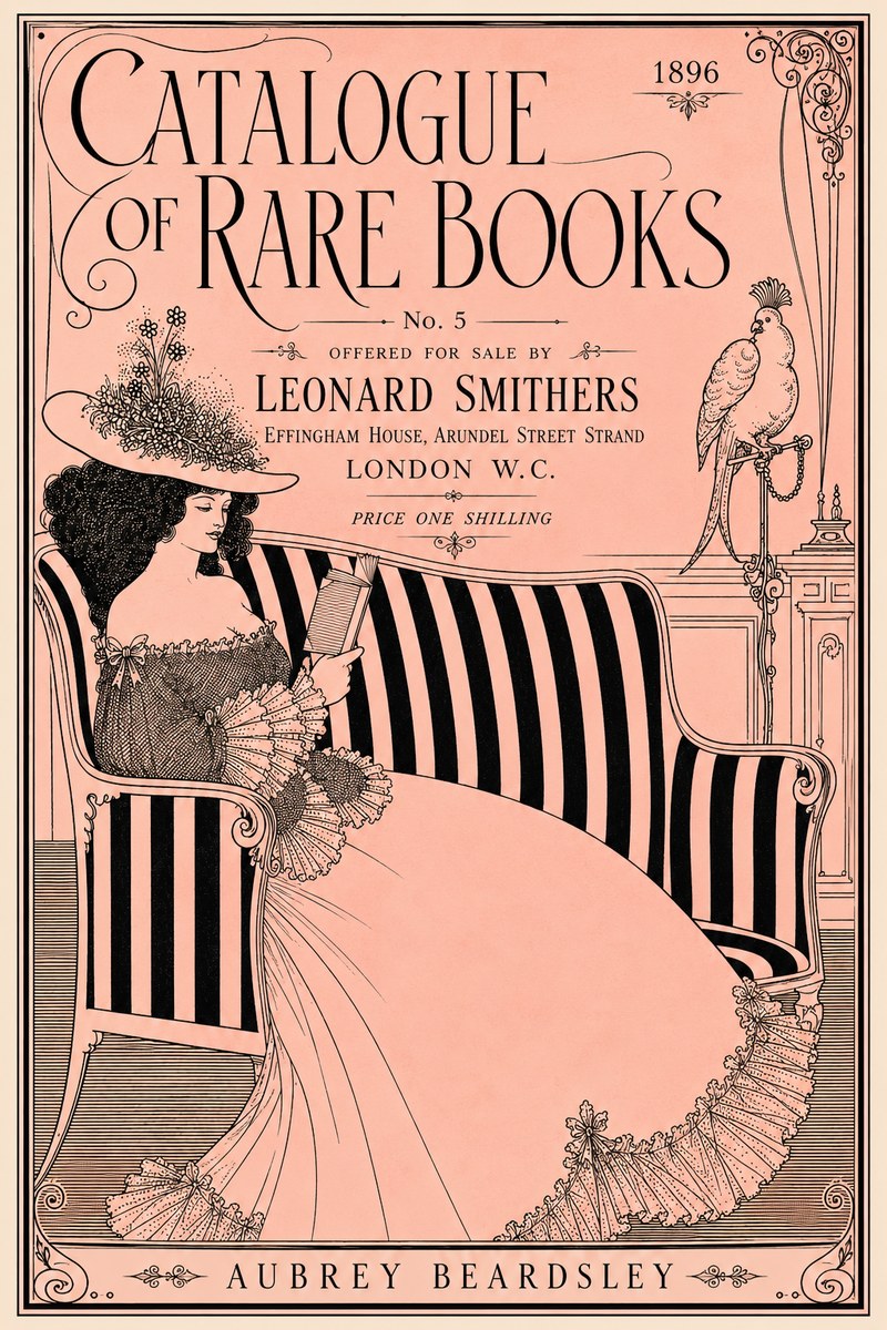 Aubrey Beardsley Catalogue of Rare Books No4 - Poster