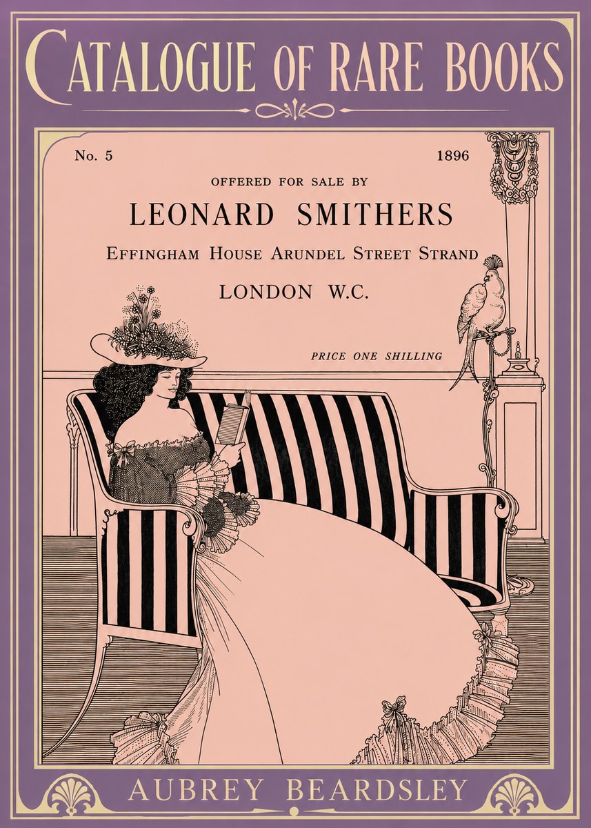 Aubrey Beardsley Catalogue of Rare Books No6 - Poster