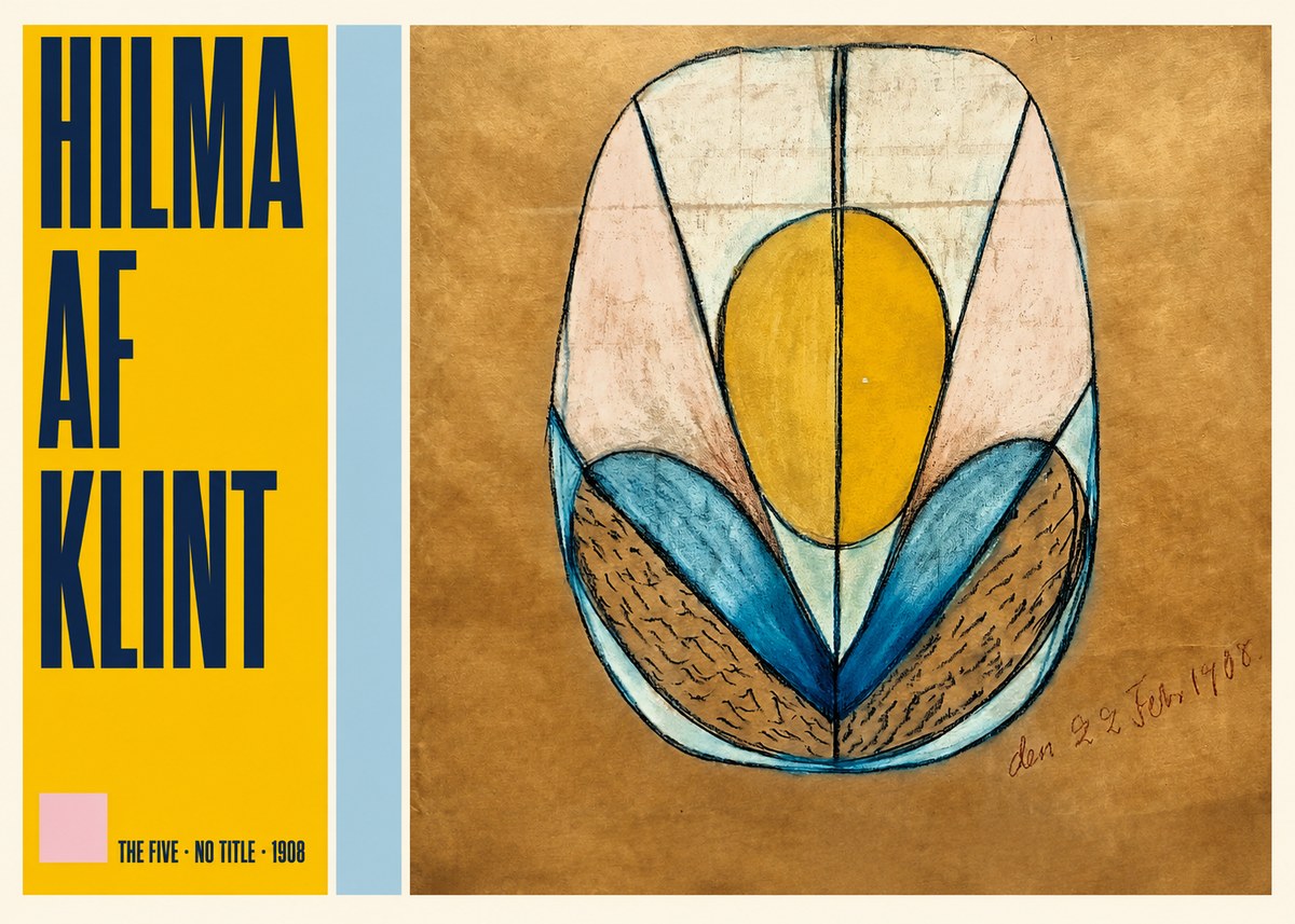 Hilma af Klint The Five - No Title No5 - Poster