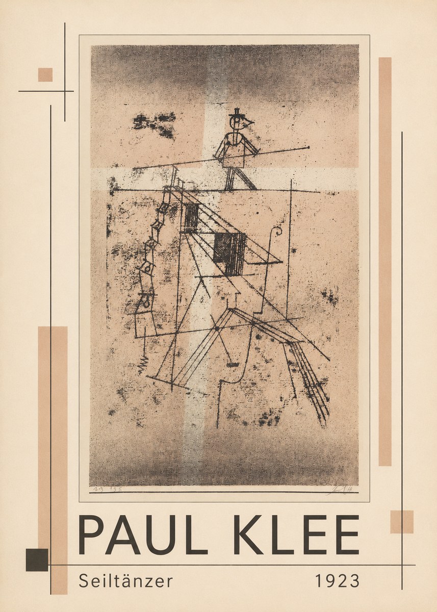 Paul Klee Seiltänzer II No1 - Poster