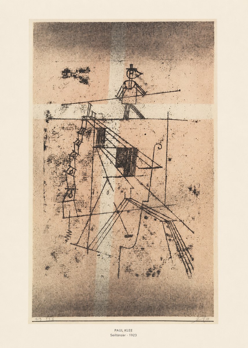 Paul Klee Seiltänzer II No6 - Poster