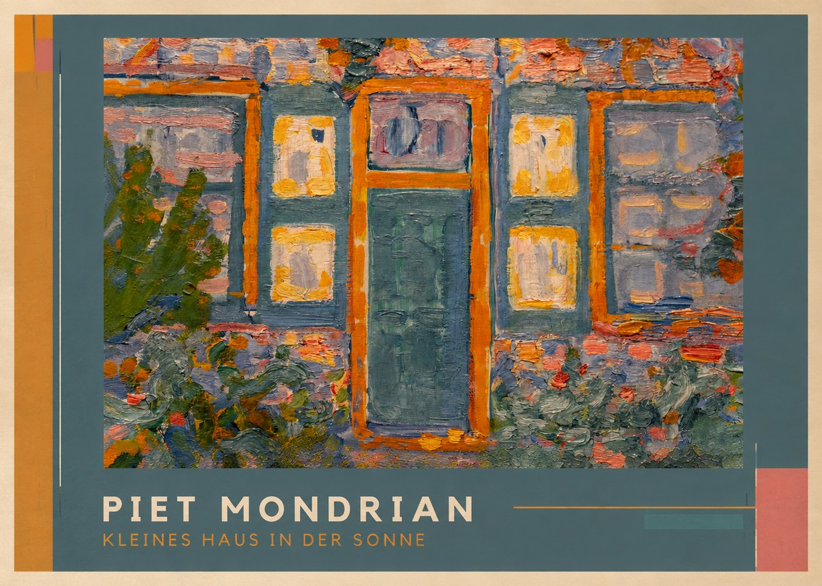 Piet Mondrian Kleines Haus in Der Sonne II No1 - Poster