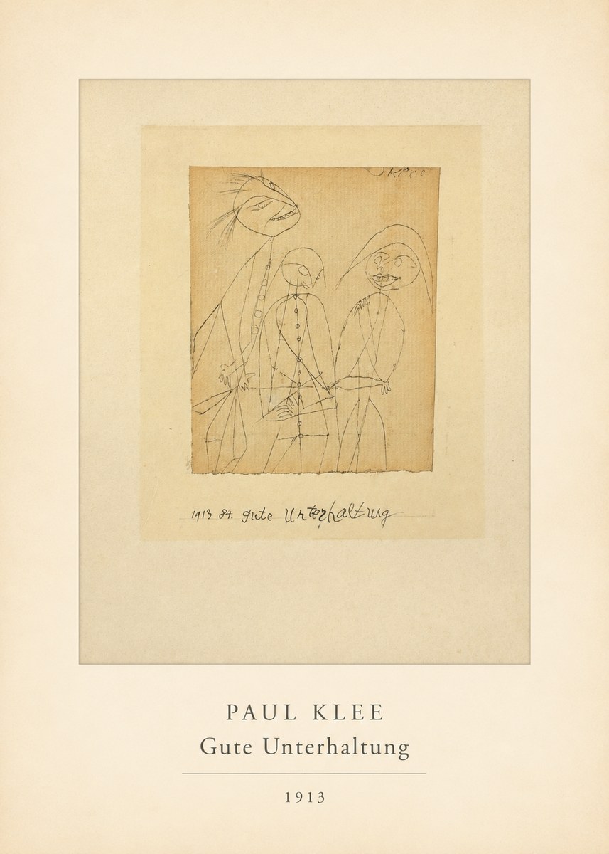 Paul Klee Gute Unterhaltung No4 - Poster