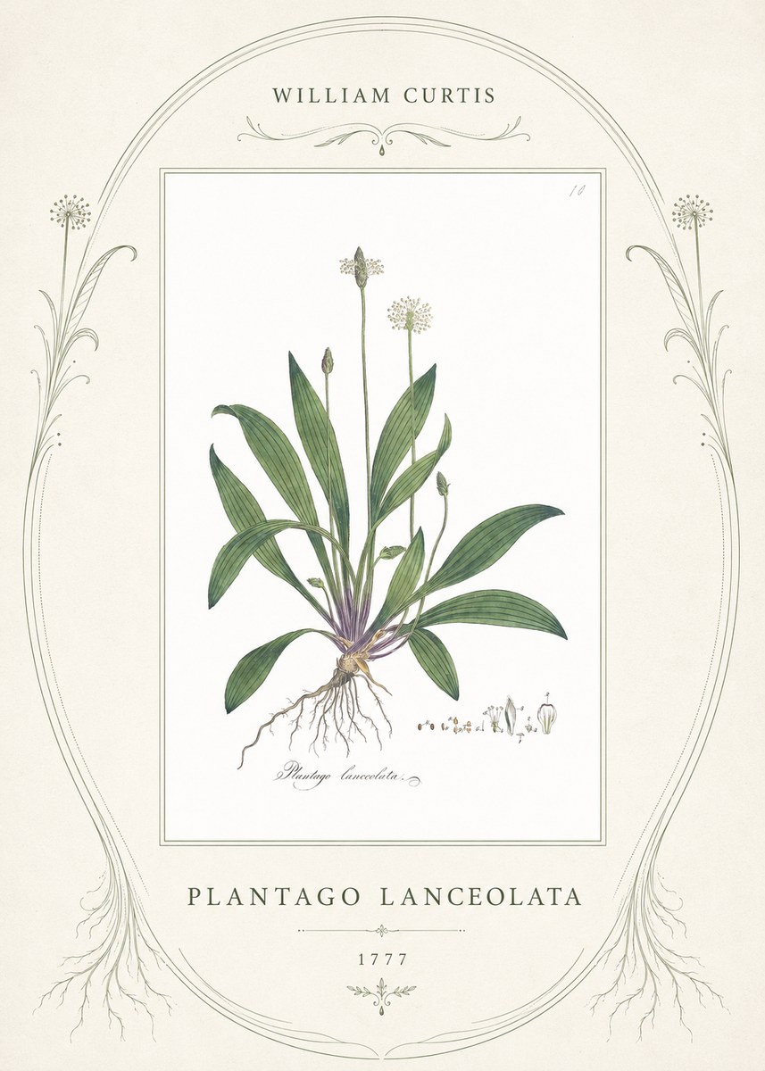 William Curtis Plantago Lanceolata I No4 - Poster