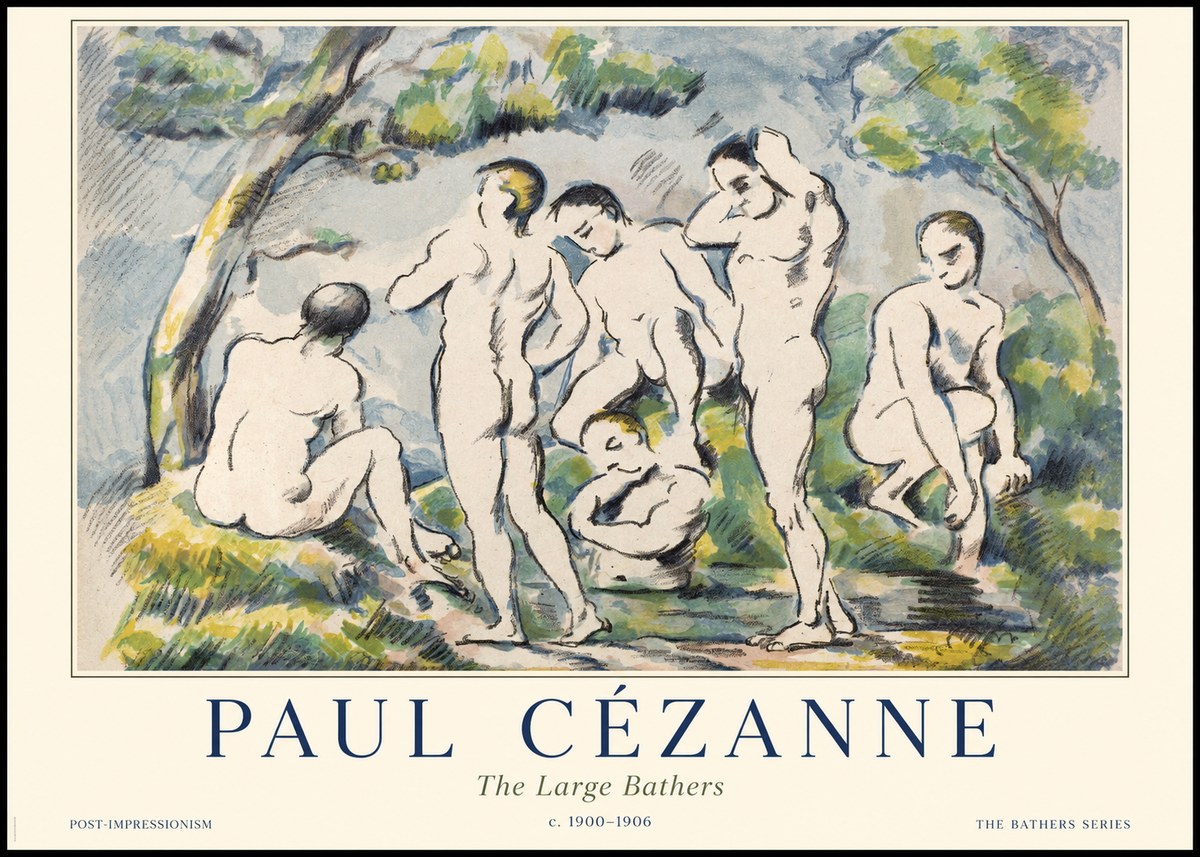 Paul Cézanne The Large Bathers I No1 - Poster