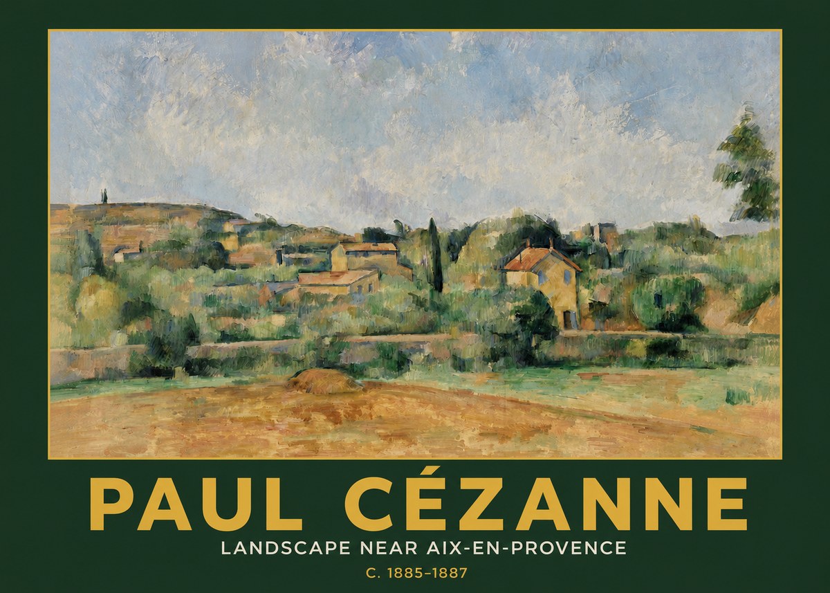 Paul Cézanne Landscape Near Aix-en-provence I No3 - Poster