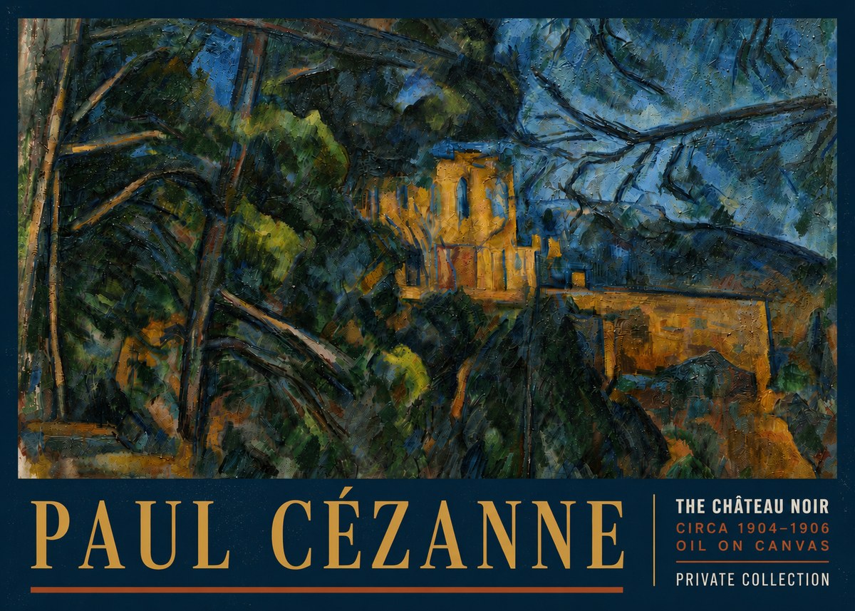 Paul Cézanne The Château Noir No6 - Poster