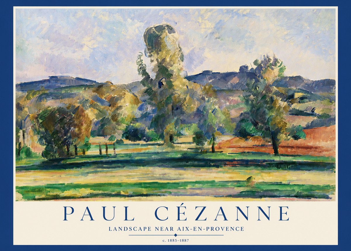 Paul Cézanne Landscape Near Aix-en-provence II No3 - Poster