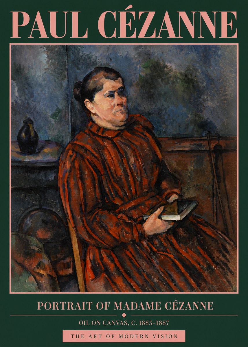 Paul Cézanne Portrait of Madame Cézanne I No4 - Poster