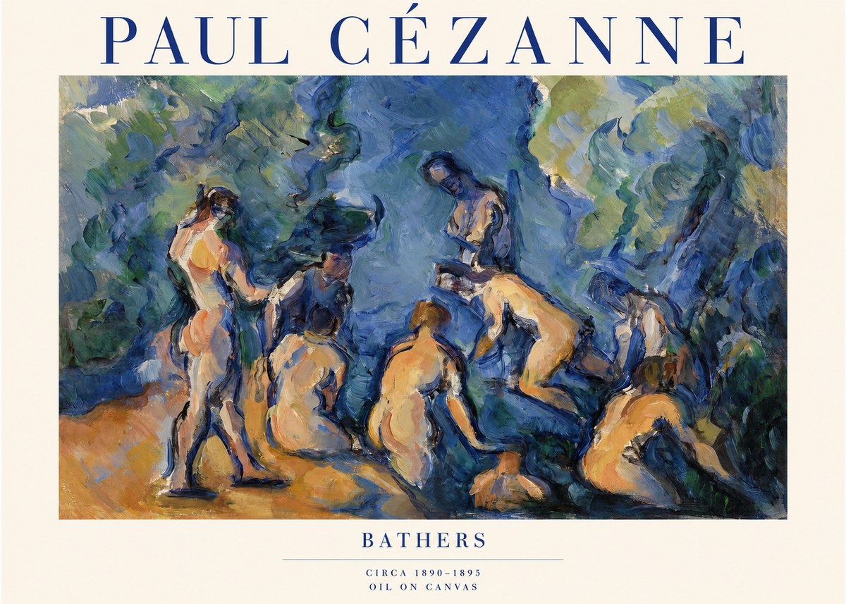 Paul Cézanne Bathers I No1 - Poster