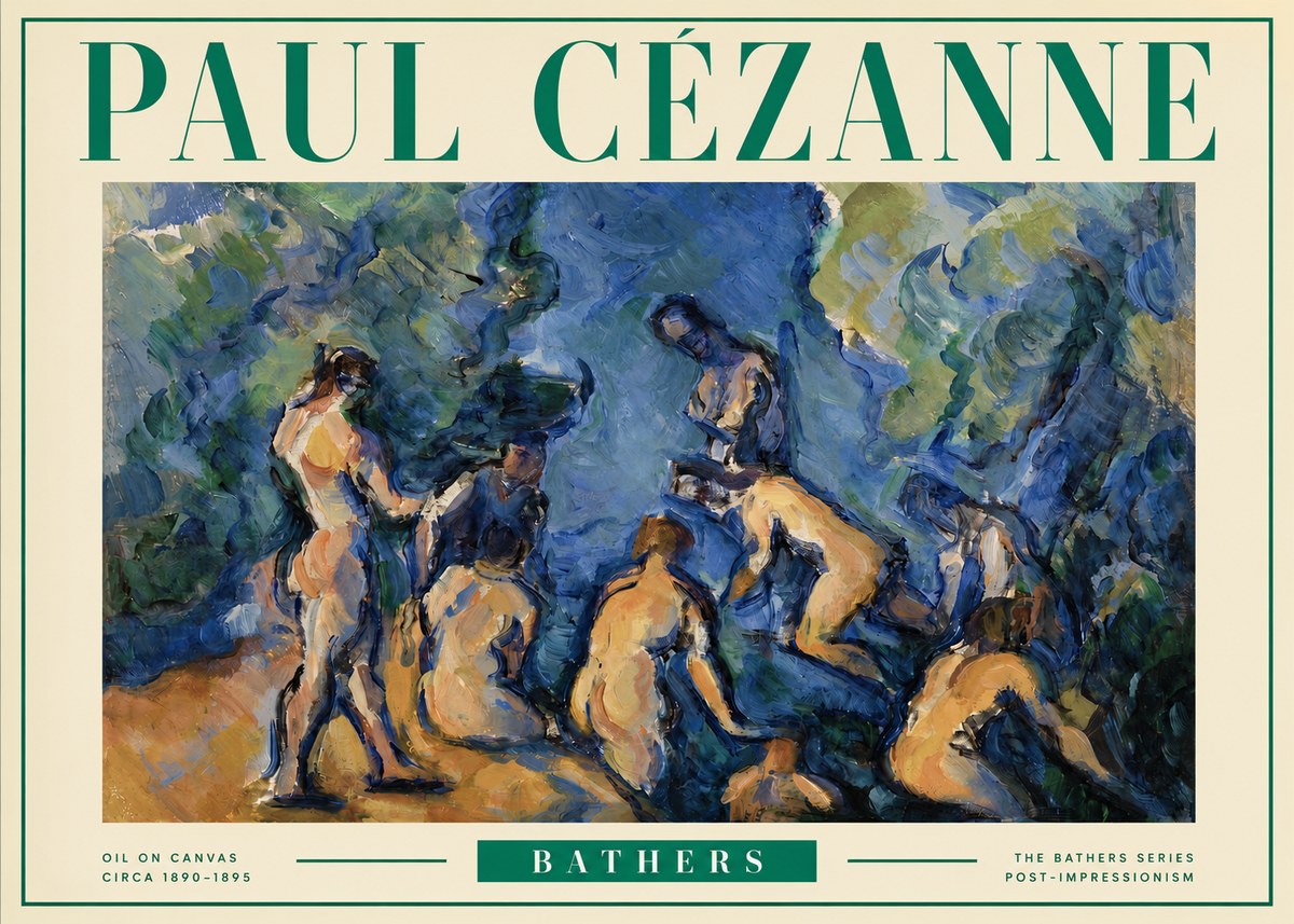 Paul Cézanne Bathers I No3 - Poster