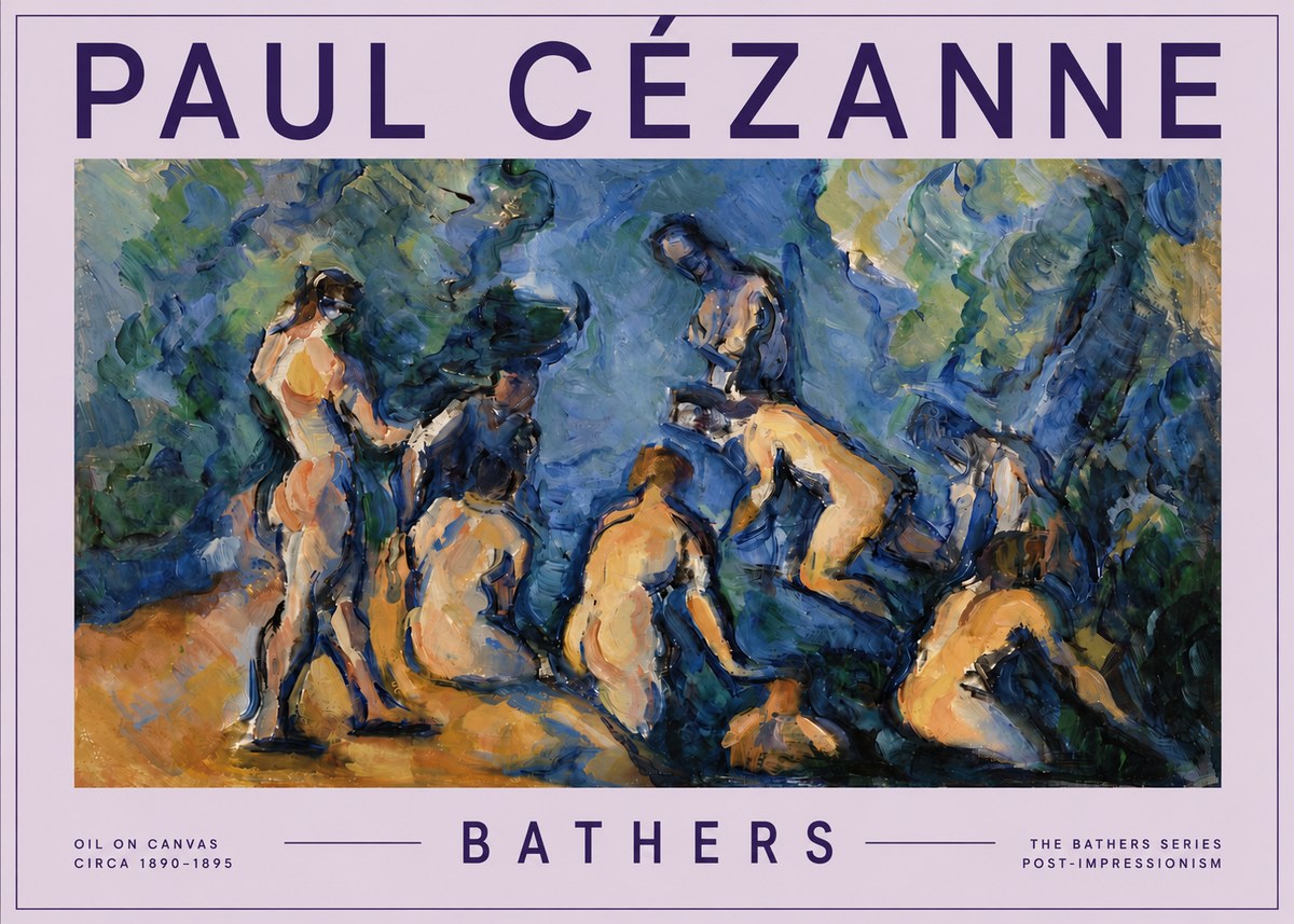 Paul Cézanne Bathers I No5 - Poster