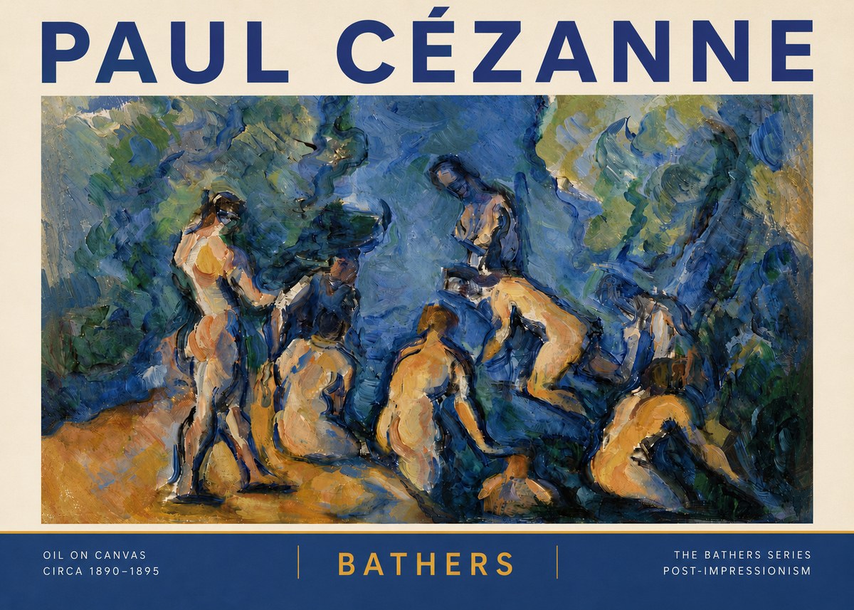 Paul Cézanne Bathers I No6 - Poster