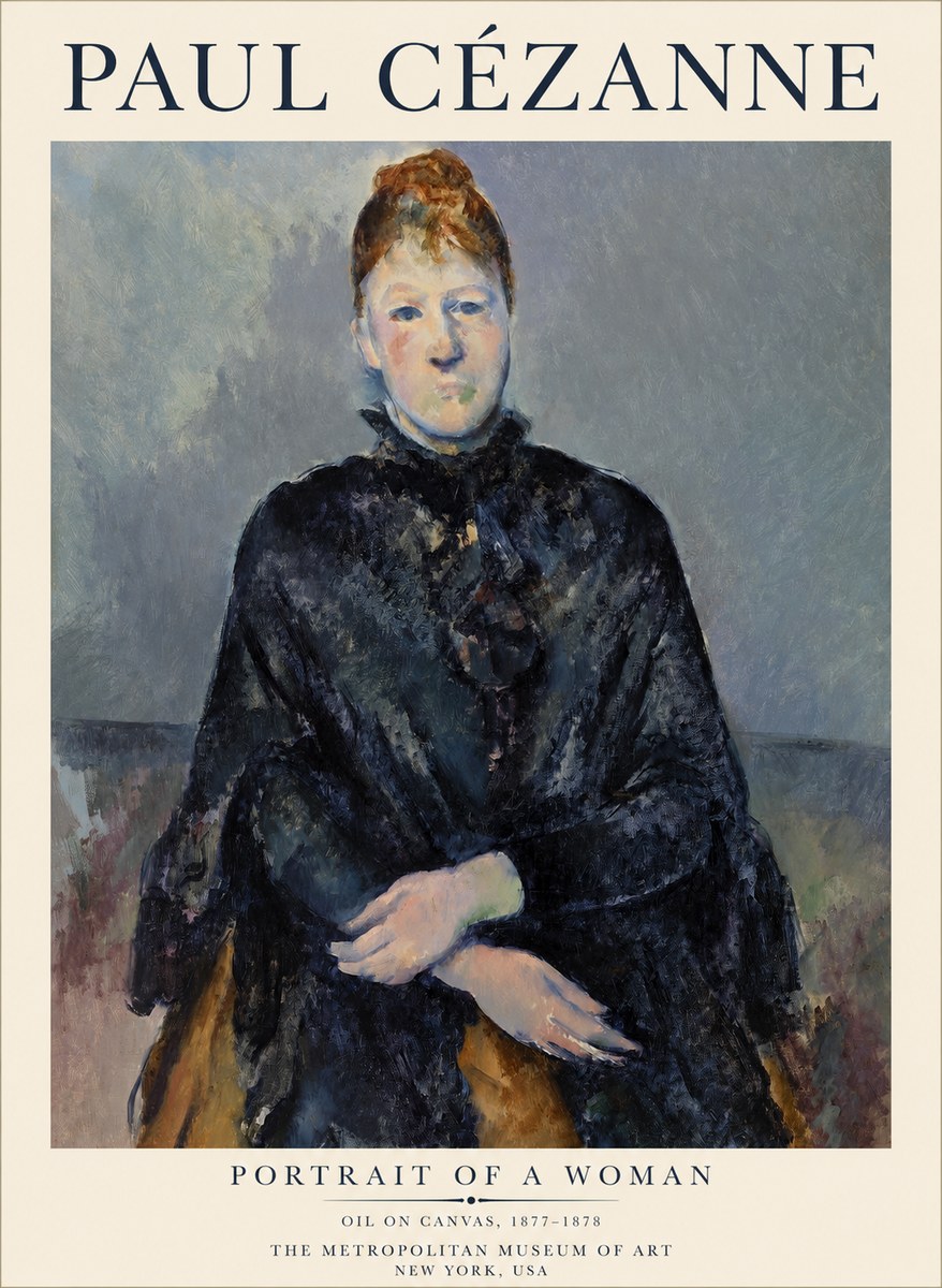 Paul Cézanne Portrait of a Woman I No1 - Poster