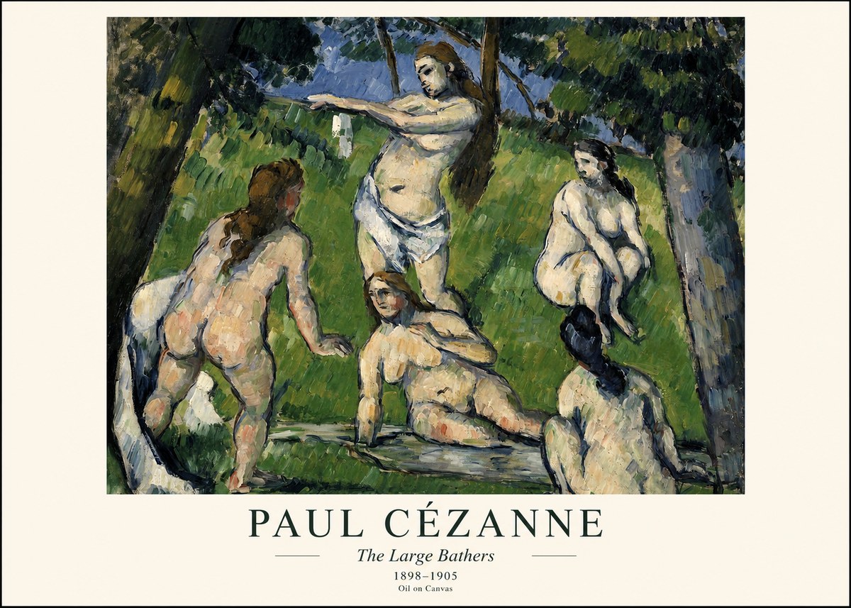 Paul Cézanne The Large Bathers III No1 - Poster