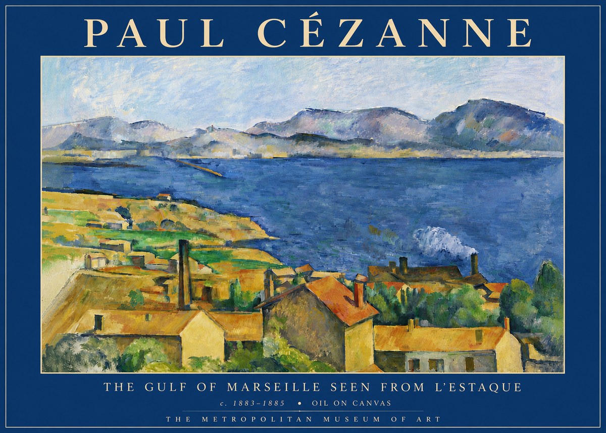 Paul Cézanne The Gulf of Marseille Seen from L'estaque No4 - Poster