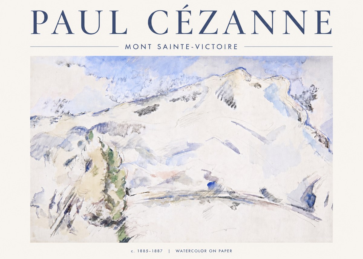 Paul Cézanne Mont Sainte-victoire No6 - Poster