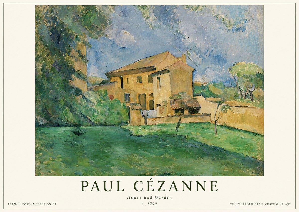 Paul Cézanne House and Garden No1 - Poster