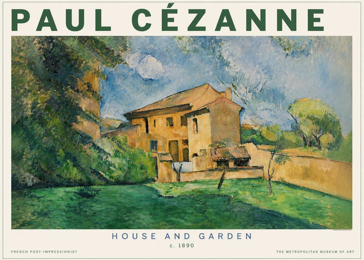 Paul Cézanne House and Garden No3 - Poster
