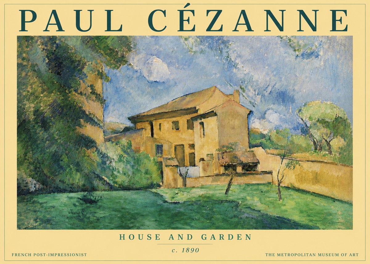 Paul Cézanne House and Garden No4 - Poster