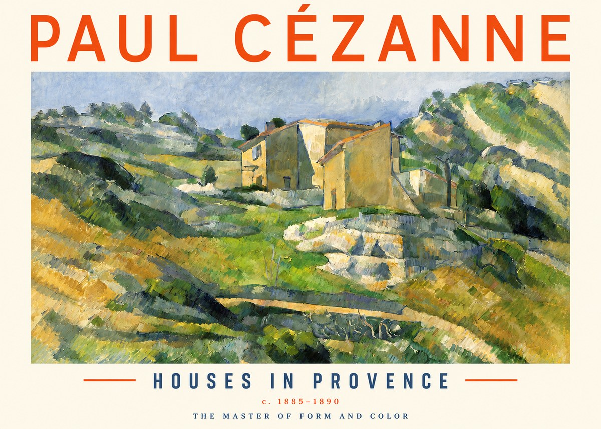 Paul Cézanne Houses in Provence No3 - Poster