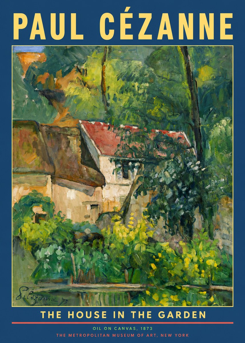Paul Cézanne The House in the Garden No2 - Poster