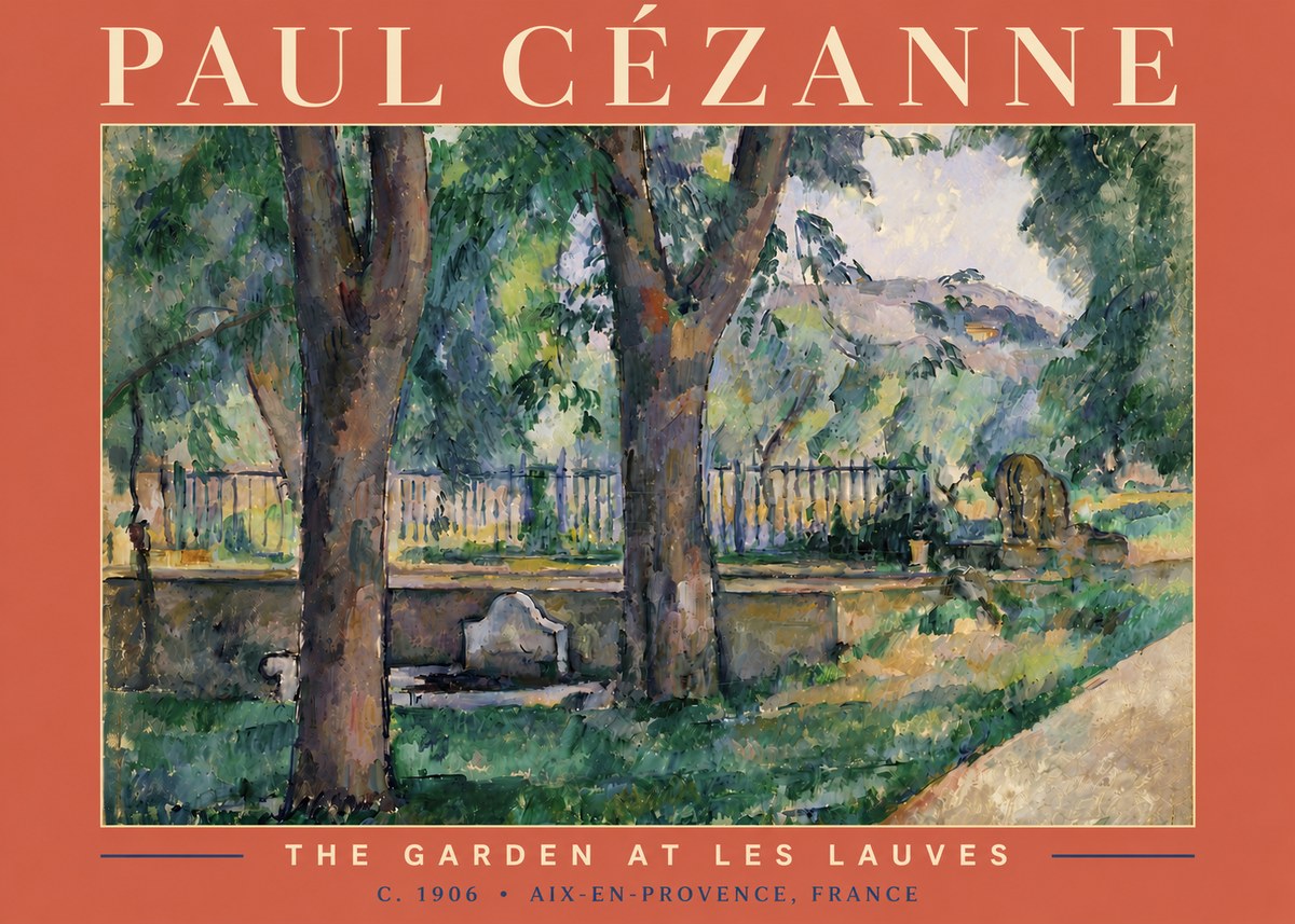 Paul Cézanne The Garden at Les Lauves No4 - Poster