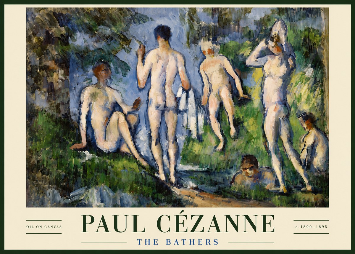 Paul Cézanne The Bathers No3 - Poster