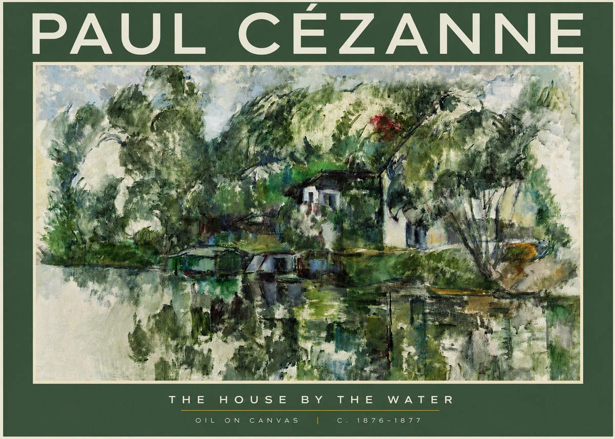 Paul Cézanne The House by the Water No2 - Poster